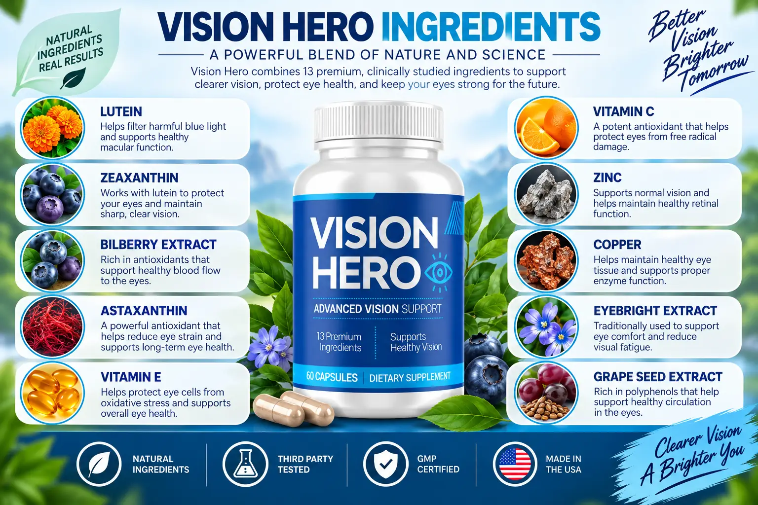 Vision Hero ingredient overview artwork